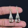 Green Amethyst Gemstone Earrings Solid 925 Sterling Silver Handmade Drop Dangle Earrings Jewelry Valentine's Day Gift For Loved Ones