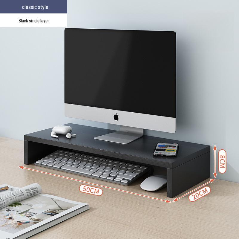 Desktop Monitor Stand and Laptop Riser with Office Storage
