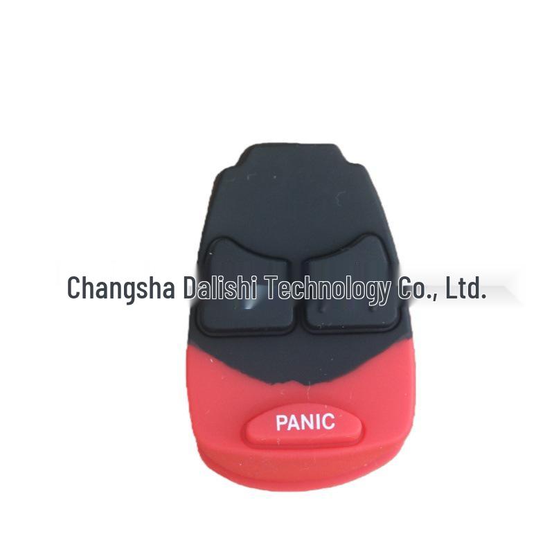 Chrysler Car Key Leather Fob Case, Remote Replacement Modification, Compact Button Design