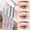 Ultra-Fine Dual-End Waterproof Eyebrow Pencil: Transparent, Long-Lasting, Sweatproof, Natural Color for Students