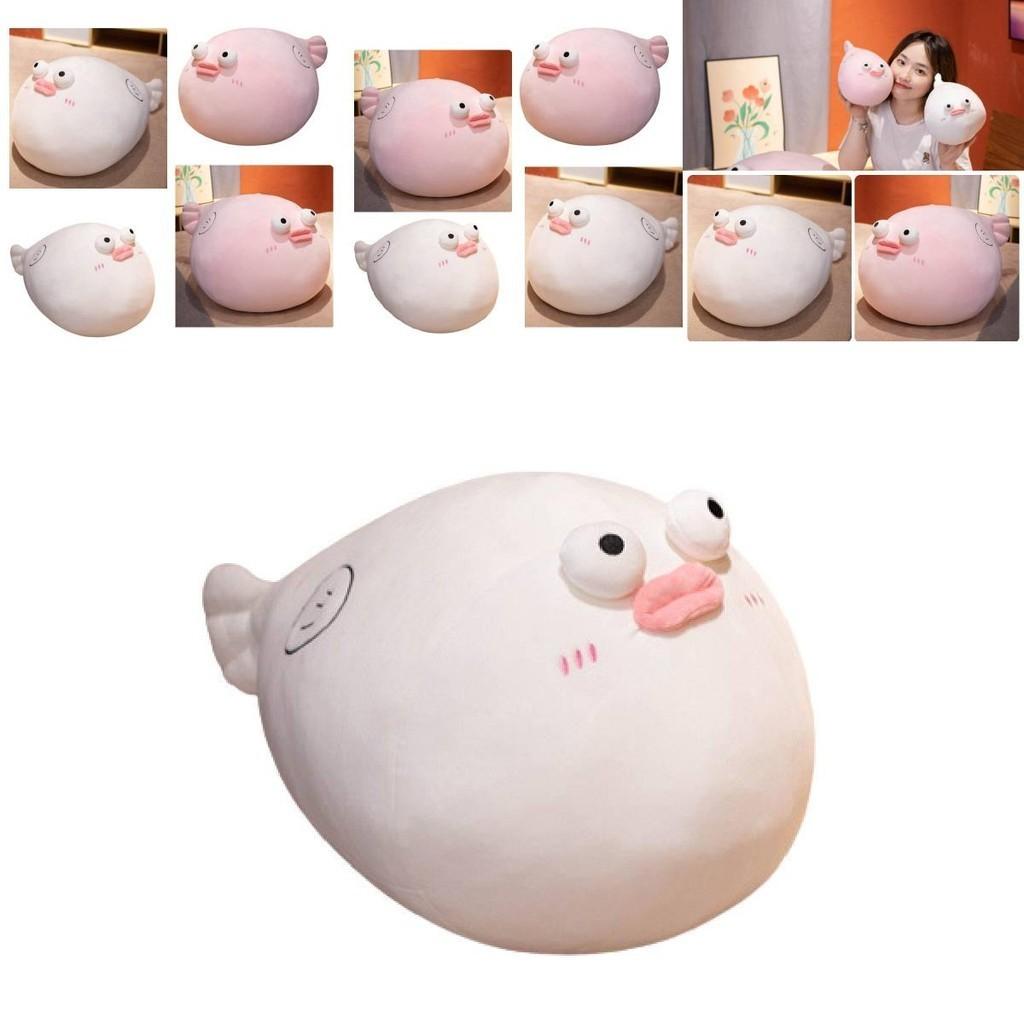 Cute Pufferfish Sausage Lips Plush Toy Pillow