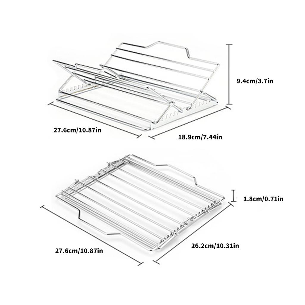 Multifunctional Rack for Roasting Turkey or Chicken Stainless Steel Roaster for Grills Outdoor Cooking Accessories