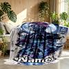 Custom Name Personalized Demon Slayer Print Blanket, Home Decor, Bedroom, Sofa, Camping, Couch, Gifts for Birthday ChristmasEnthusiasts