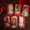 6pcs Cartoon New Year Money Envelope Traditional Horse Year Red Envelope  Marriage Celebration