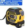 3-in-1 Tape Measure Laser Rangefinder with LCD Display Backlight Rangefinder Building Measurement device.Battery Not Included