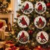 Creative Weekend Activity Kit 6Pcs/Set Christmas Ornaments DIY Faux Pearl Art Kit, Hanging Decorations Craft Personalized Tree with Round Charms