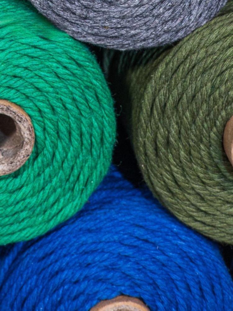 3Mm100M Colored Cotton Rope Thread Handmade Diy Bundled Woven Bag Wound Decorative Thread Tapestry Accessories Material