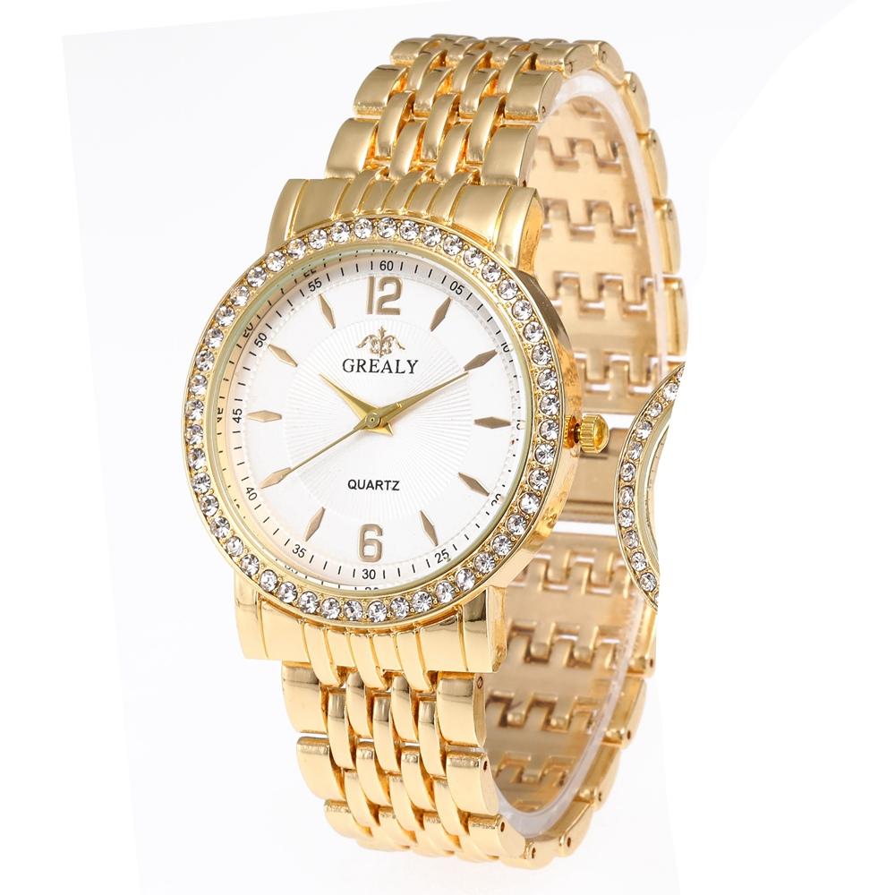 New Fashion Women Watches Casual Men Wristwatch Rhinestone Ladies Quartz Watch Stainless Steel Relogio Feminino Lady Clock Hours