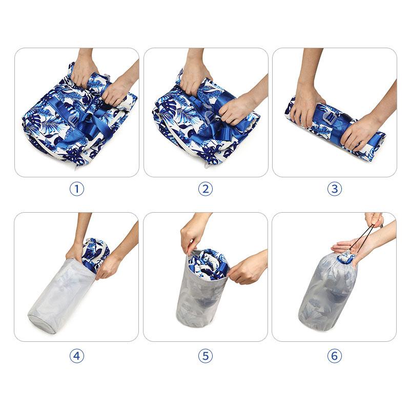 Fashionable Leaf Printed Oversized Sports Travel Bag with One Shoulder Diagonal Cross Hand Luggage Travel Bag
