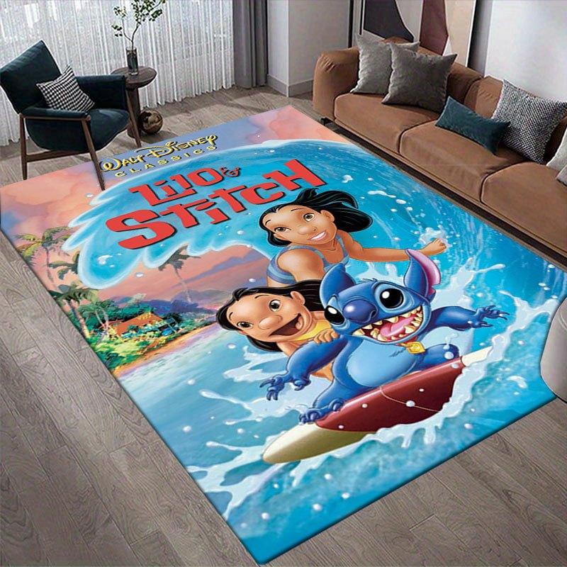 1ks Koberec s motivem Lilo a Stitch od Disneyho Kobercová plocha Protiskluzový koberec Ručně omyvatelná podložka Vhodné do obývacího pokoje Ložnice Domácí dekorace