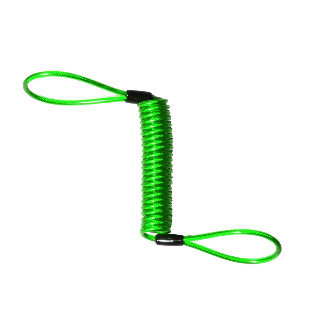 Spring Rope Wheel Vehicle Lock Reminder Cable Lanyard Coil Alarm Wire Security for Bicycle Motorbike