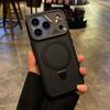 Carbon Fiber Pattern for  Bracket Holder Case for For Iphone 17 Air 12 13 16 Pro Max 1 14 Plus 16E 17E Magnetic Cover