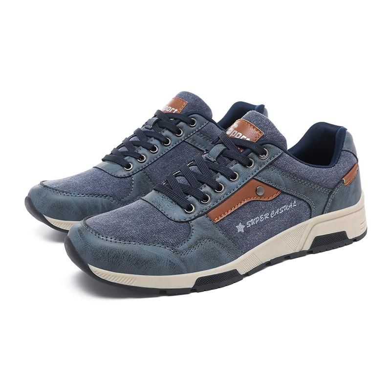 New Men Running Shoes with High-quality Thick Sole Breathable Comfort Training Anti Slip Wear-resistant Thick Sole Board Shoes