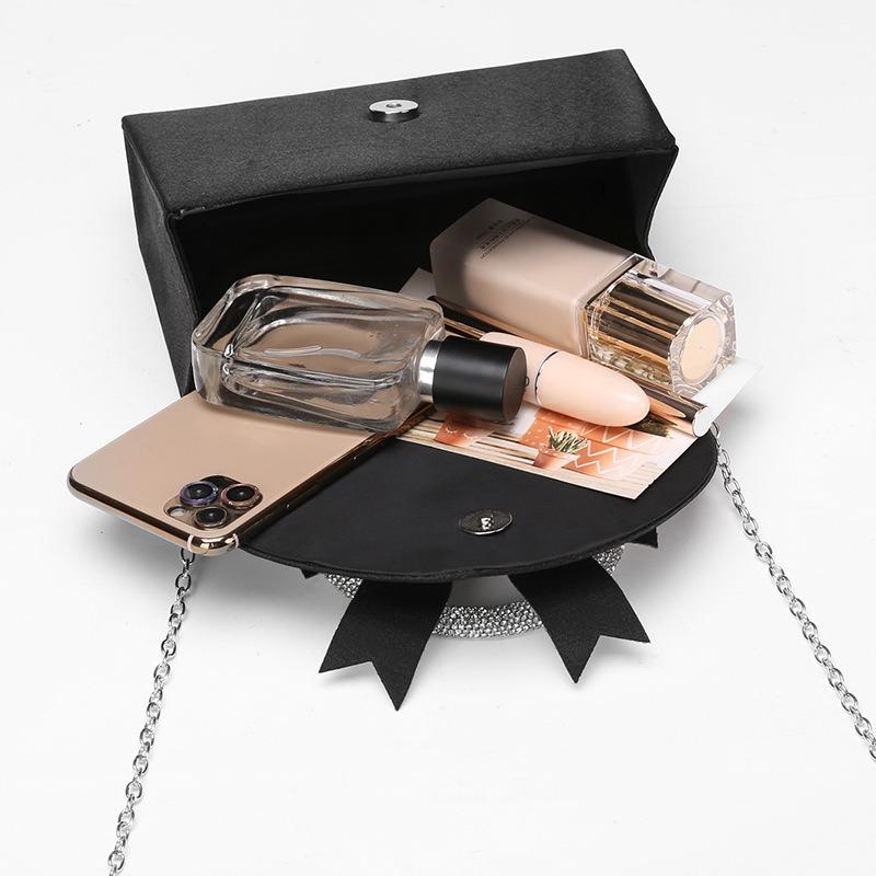 Neue Premium Bankett Tasche Abendessen Tasche Abendtasche Clutch Schleife Kette Tasche mit Diamant Schleife Kette Tasche