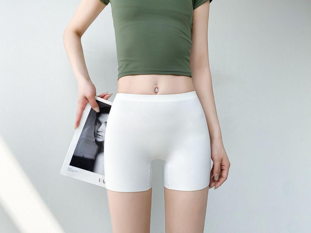 High-Waisted Women's Shaping Shorts - Anti-Exposure, No Panties Design