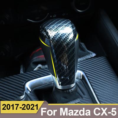 Auto Kryt hlavice řadicí páky Nálepka obložení rukojeti řadicí páky pro Mazda CX-5 CX5 CX 5 2017 2018 Příslušenství