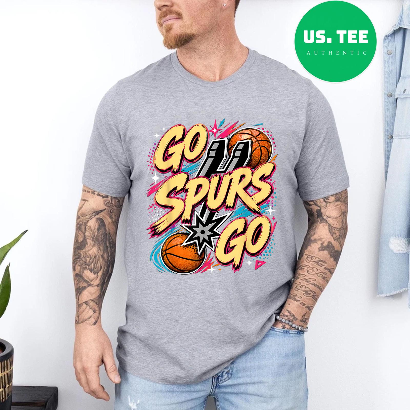 Retro Vintage Spurs Men Women Cotton T-Shirt S разноцветный