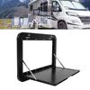 Rv Folding External Table 600 X 420mm Lockable Wall Mounted Outside Rv Dinette Tables with 4 Keys for Camper RV