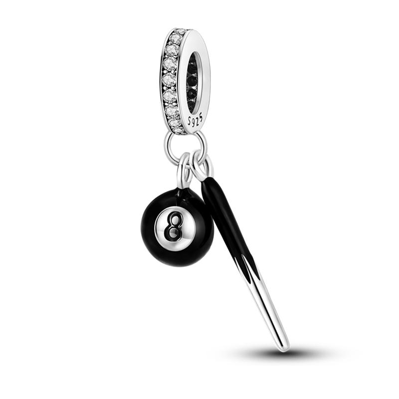 Copper Volleyball Baseball Badminton Golf Sports 3Mm Charms Beads Pendants Birthday Party Fine Diy Jewelry Gifts