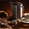 1.8L Coffee Canister For Ground Coffee Stainless Steel Coffee Storage Canisters With Scoop for Beans Sugar Tea