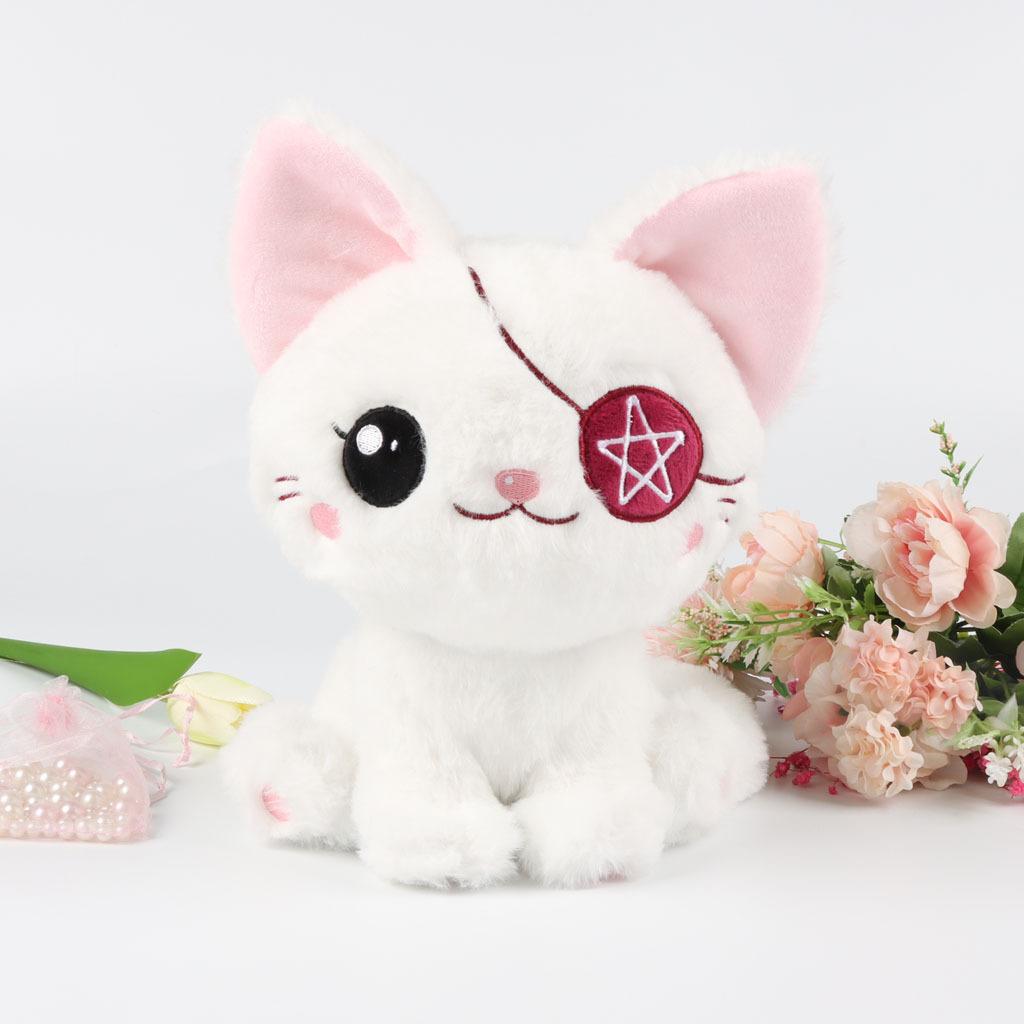 Cat Pirate Plush Toy Stuffed Animal Doll Halloween Room Decoration Children Gift