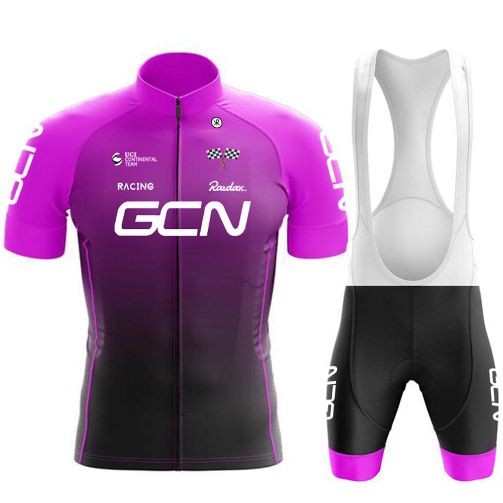 Nytt Herre Sykkelsett Landeveissykkel Pustende Sykkeltrøye Korte Ermer Sykkelsett Sommer Sykkel Lag Treningsdrakt