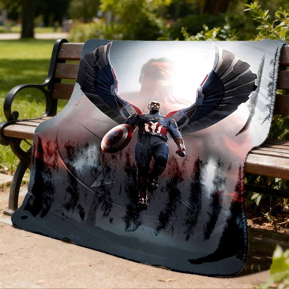 1pc TRON ARES Outdoor Flannel Throw Blanket Soft, Cozy, Warm All Season, Machine Washable,