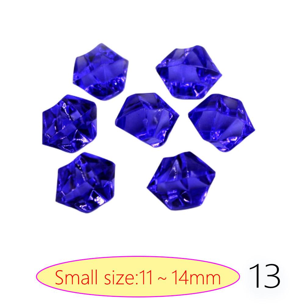 Acrylic Diamond Crystal Ice Rock Stones Vase Gems Confetti Table Scatter Beads Wedding Party Home Decor 100pcs 19 Color 11x14MM