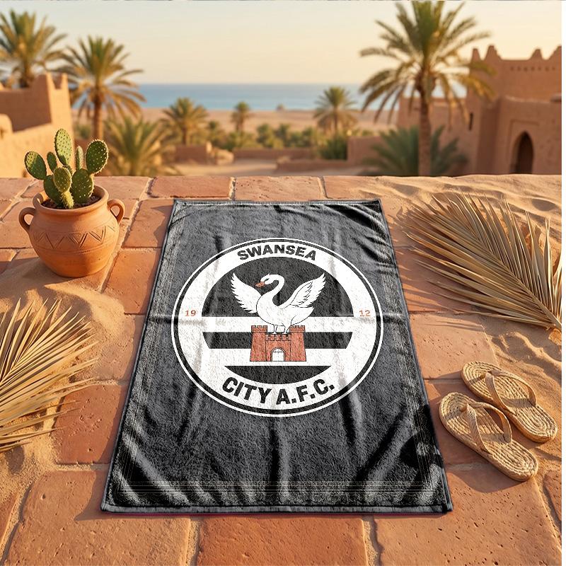 Swansea City Thema Strandtuch Weich Schnell?Trockenes Handtuch für den Sommerstrandurlaub beim Schwimmen