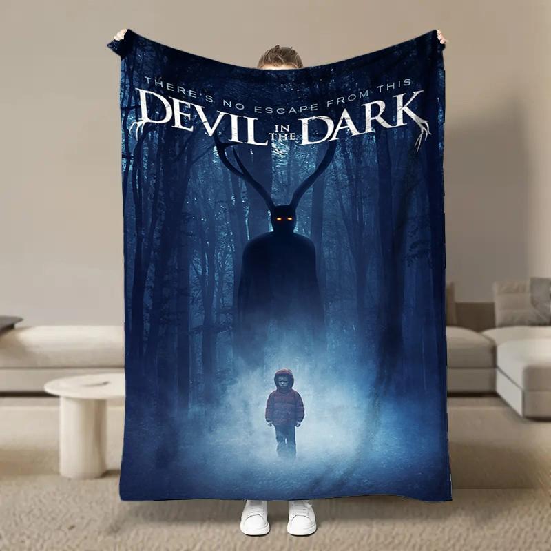 Coperta di Flanella Classico Film Horror Donnie-Darko Morbida per Bambini e Adulti Copriletto Peluche per Divano Plaid Coperta Pranzo per Divano Letto