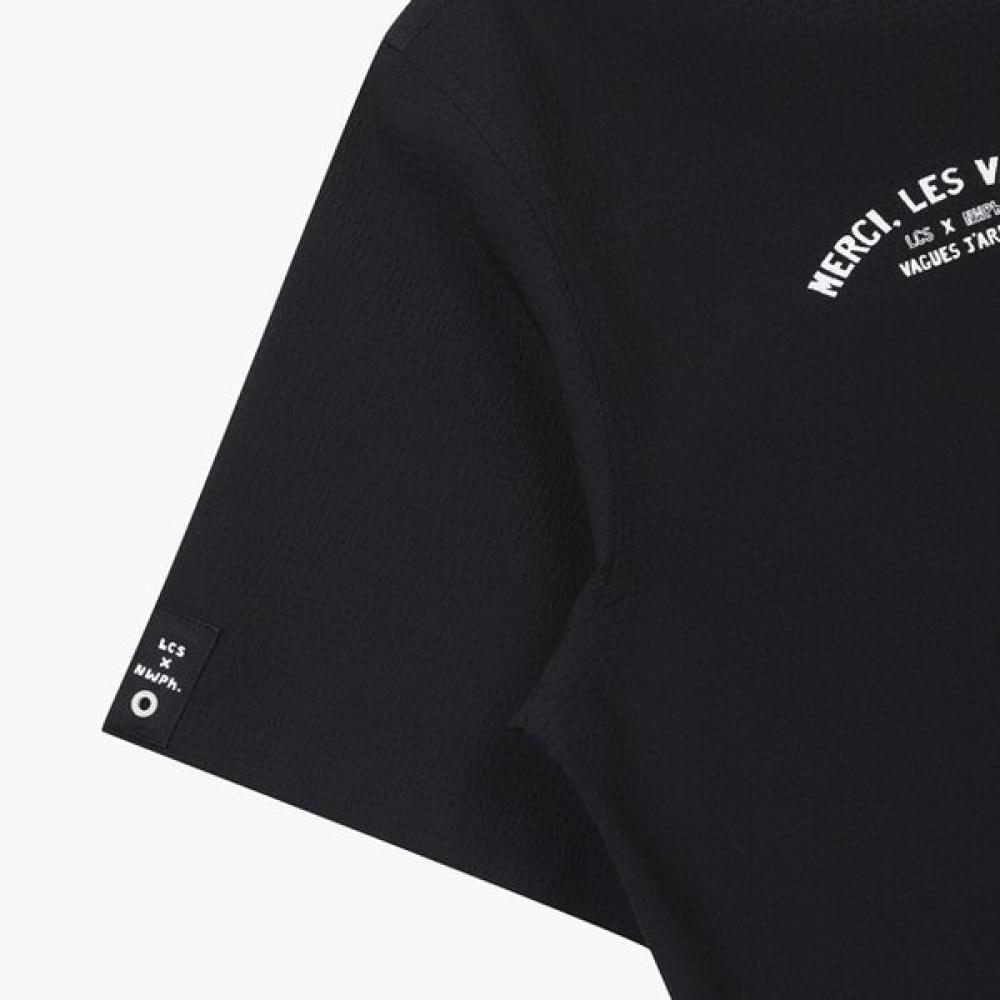 Le Coq Sportif [saLe][70  Off] Seersucker Shirt Jacket Blk   Qp223xjk61