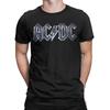 AC-DC T-Shirts Herren Reine Baumwolle Lustiges T-Shirt Rundhals T-Shirts Kurzarm Kleidung 4XL 5XL