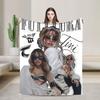 Soft BlanketKids Adult Camping Singer TINI STOESSEL Futtura Album  Throw Blanket Flannel Bedspread Couch Chair Sofa Bed Funny