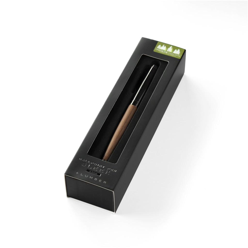 PEN Round Ballpoint Pen with Precious Wood "BALLPOINT SLEEK" (Karin)