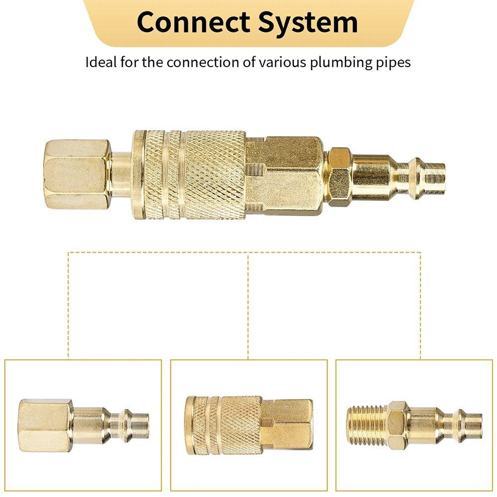 1 Stück Kompressor-Steckwerkzeug Schnellkupplungs-Werkzeug Schnelltrennkupplungs-Adapter 1/4" NPT Luftleitung Gehärteter Stahl Schlauchfitting