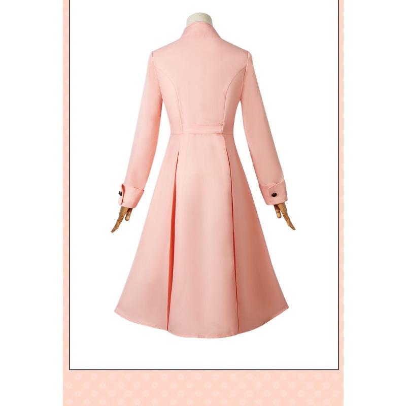 Anime Spy × Family Cosplay Princess Thorns Yor Forger Pink Trench Coat Cosplay