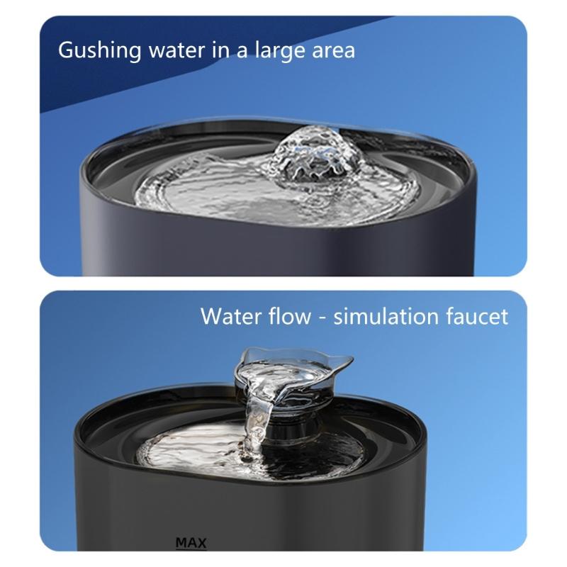 Katzen Trinkbrunnen Hunde Wasserspender Großes Fassungsvermögen Super Leise Automatische Stille Tränke Geschenk für Katzen