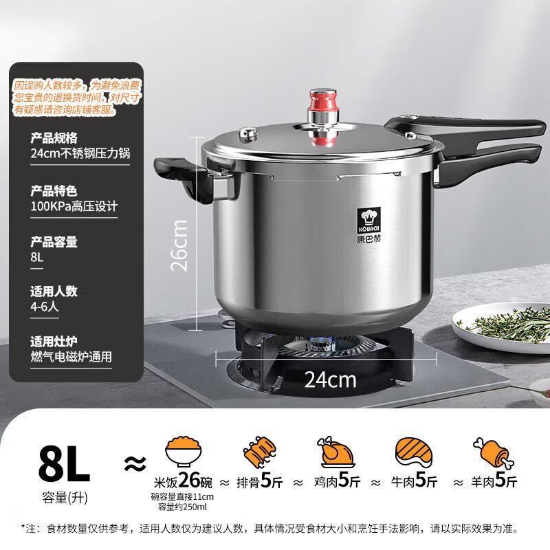 Kangbah Little Red Hood 24cm Three-Layer Steel Pressure Cooker