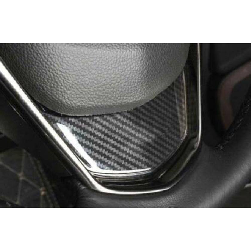 Carbon Fiber Cover Trim Steering Wheel Sticker For Cadillac ATS ATS-V 2013-