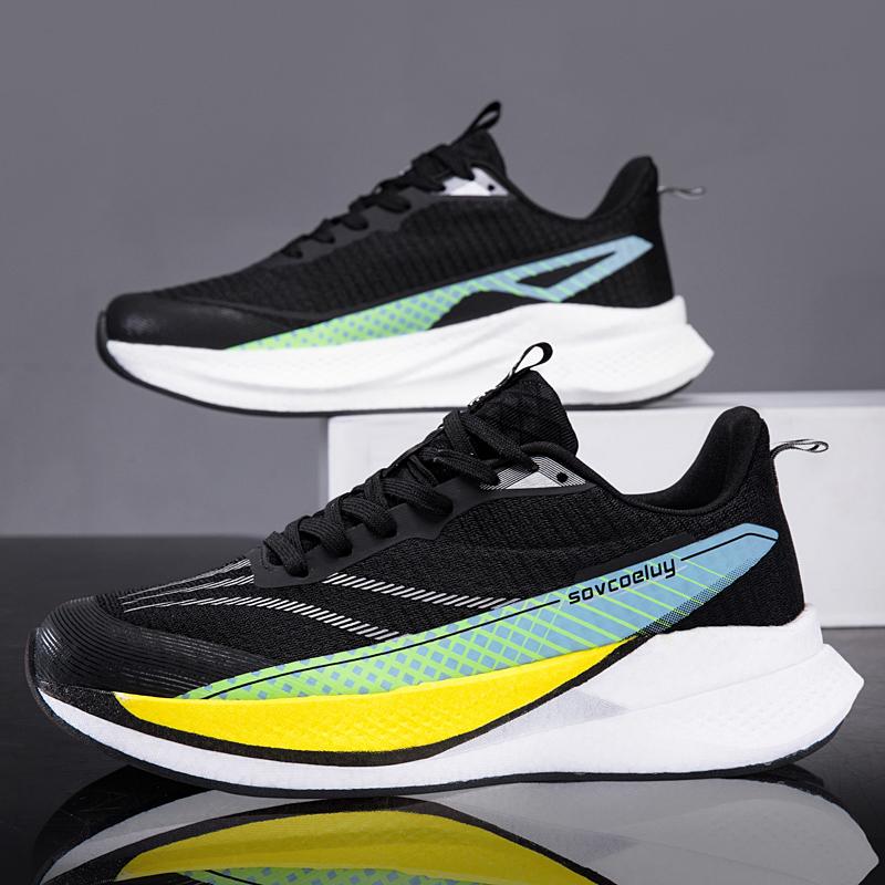 Herren Sports Spezialität Marathon Laufschuhe Carbonplatte Atmungsaktiv Leichtgewicht Damen Bequem Sportlich Rutschfest Dämpfung Stabilität Sneaker