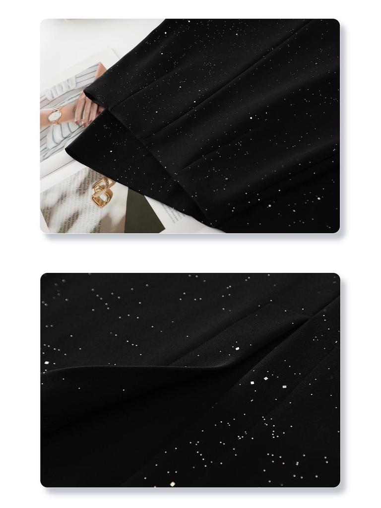 Beige High-Waisted Knee-Length Slimming Bodycon Skirt for Spring & Autumn 2025