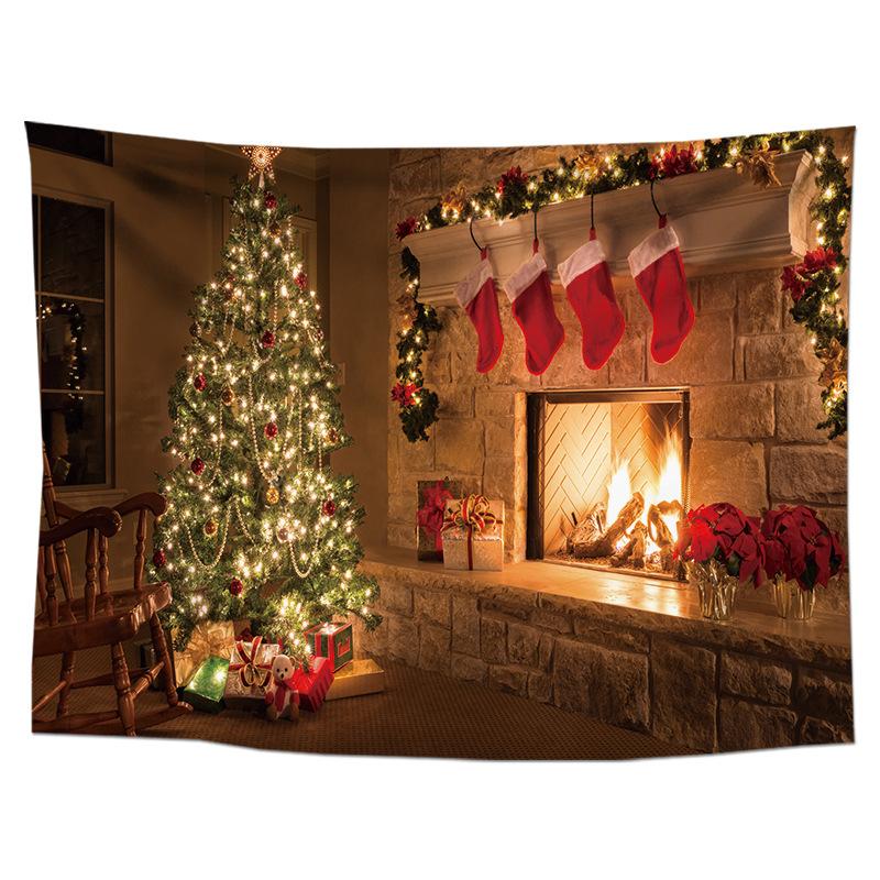 New Year's Store Hanging Cloth, Festive Trendy Brand Wall Cloth, Background Cloth, Bedroom Christmas Tapestry