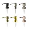 Stainless Steel Hand Liquid Soap Pump Dispenser Head  Bathroom Hand Replace Lotion Shampoo Pump Tube 28/400 Thread Press Head