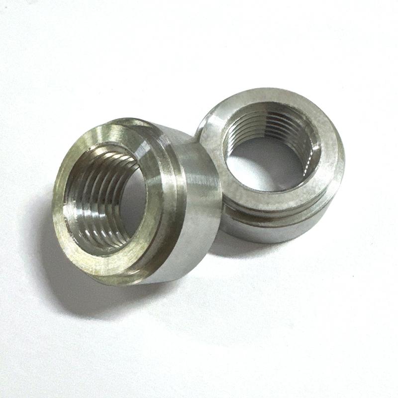M14X1.5 PIPE Thread Weld Bung Adapter Aluminum Weld Connector Nut On Bung Pipe Fitting