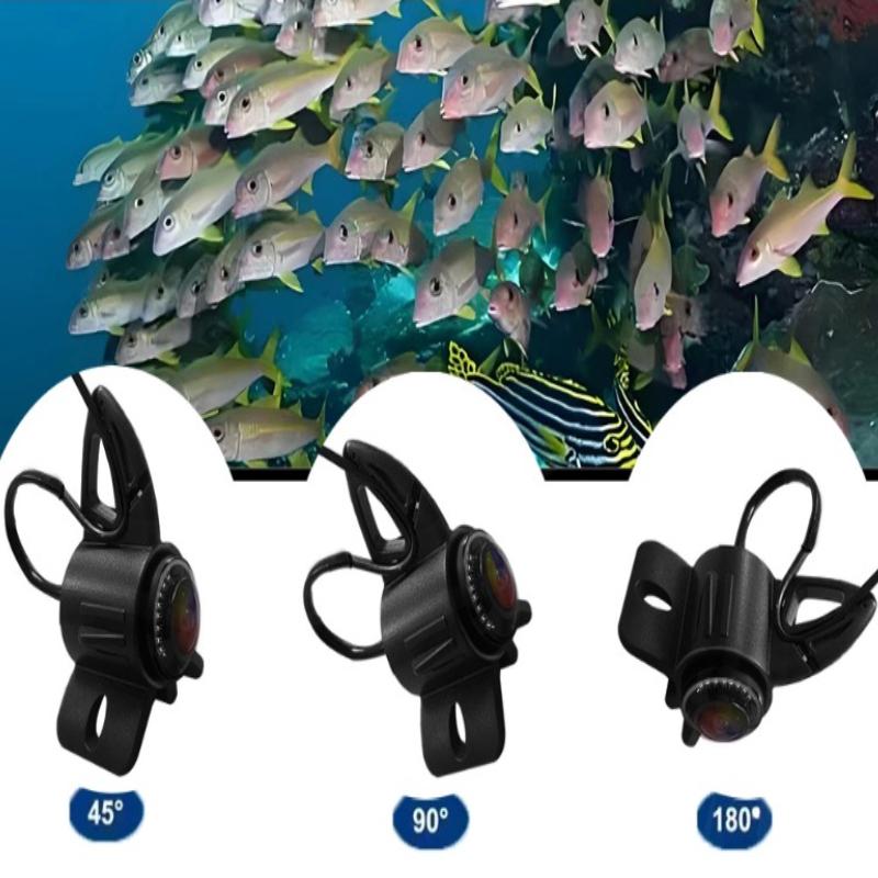 5-inch alarm visual fish finder, ultra clear AHD digital signal underwater fishing camera, 4K image quality for recording