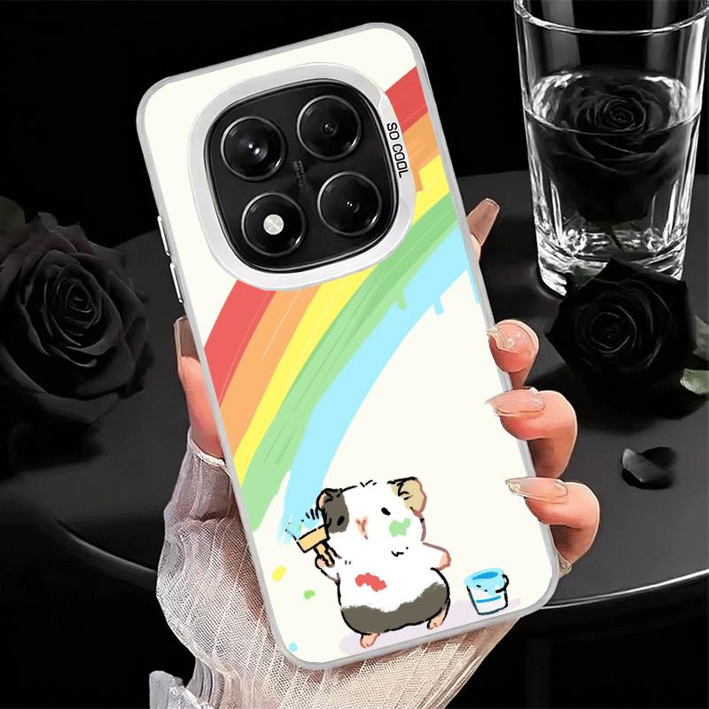 

Cartoon Cute Hamster Soft Phone Case for Samsung Galaxy S24 S25 FE S26 Edge S23 Ultra S22 Plus S21 + Shockproof Cover Back Shell Redmi Note 13 Pro 4G
