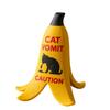 Funny Banana Peel Shaped Vomiting Sign