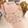 1 Meter Stainless Steel Arrow Shaped Chains Golden Handmade Chains for DIY Necklace Bracelet Jewelry Making Accessories