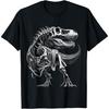 T-Rex Fossil Skeleton Dinosaur Bones Paleontologist T-Shirt