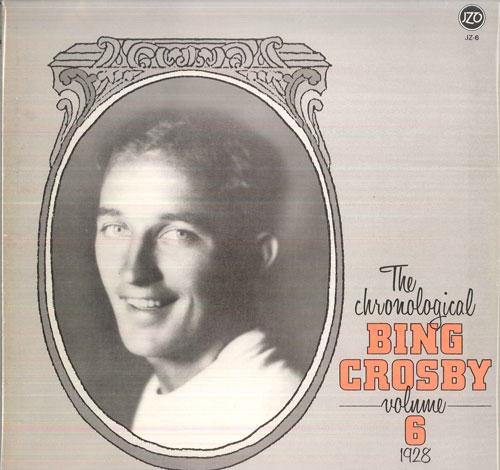 LP Record BING CROSBY - The Chronological Bing Crosby Volum JZ6 JONZO RECORDS 1986 UK Jazz Used